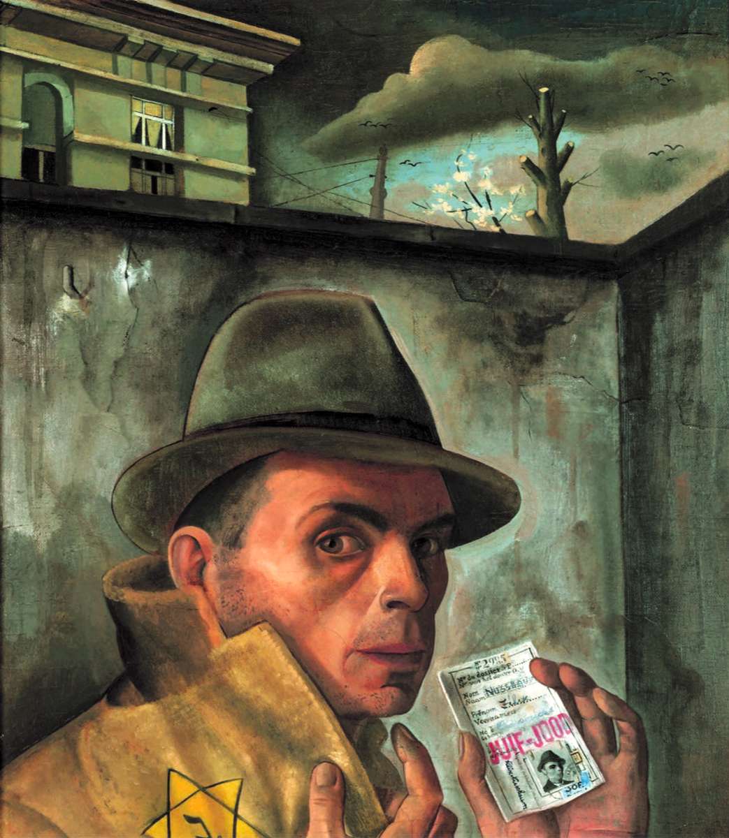 Felix Nussbaum - Autoportrét s židovským pasem, 1943 online puzzle