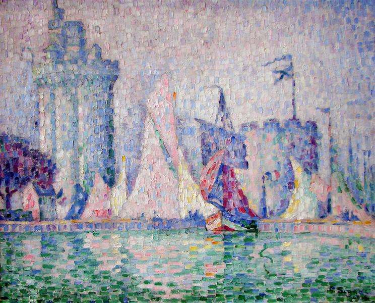 Пол Синяк: Пристанището на Ла Рошел, 1915 г онлайн пъзел