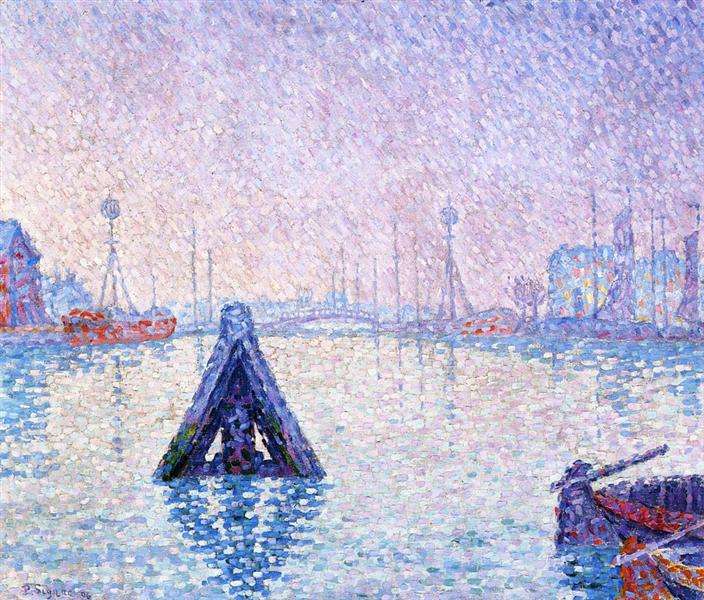 Paul Signac: The Port of Vlissingen, 1896 Online-Puzzle