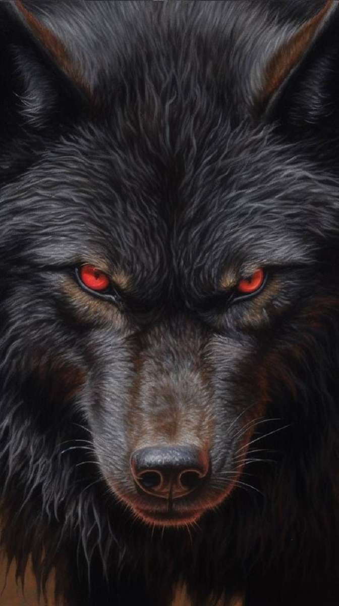 μαύρος λύκος παζλ online