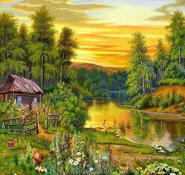 Picturesque on the river jigsaw puzzle online