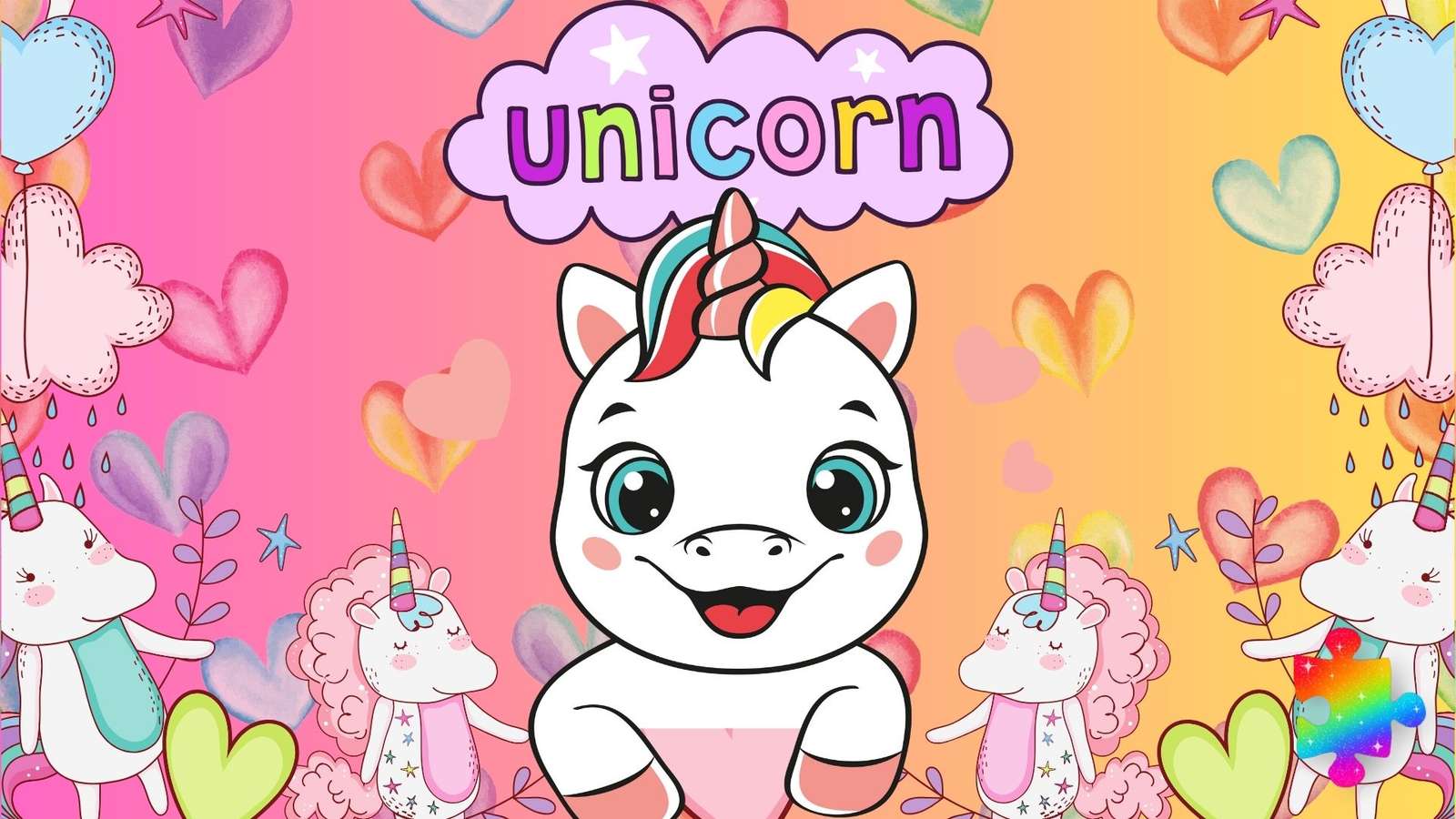 Cutesy Unicorn puzzle online