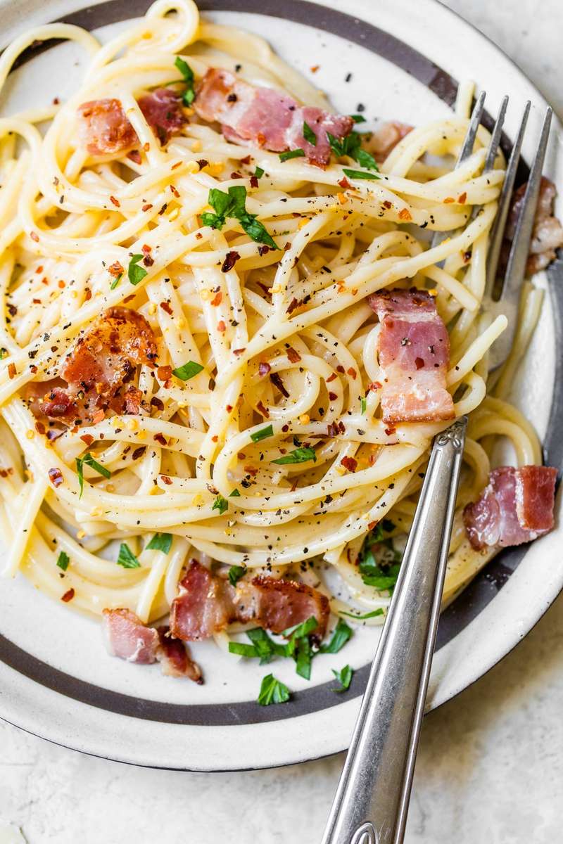 Спагетти карбонара онлайн-пазл