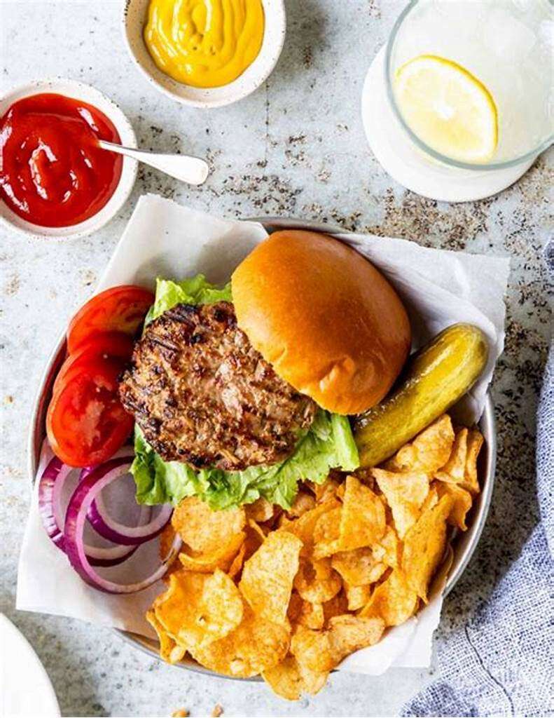 Hamburger voor de lunch legpuzzel online