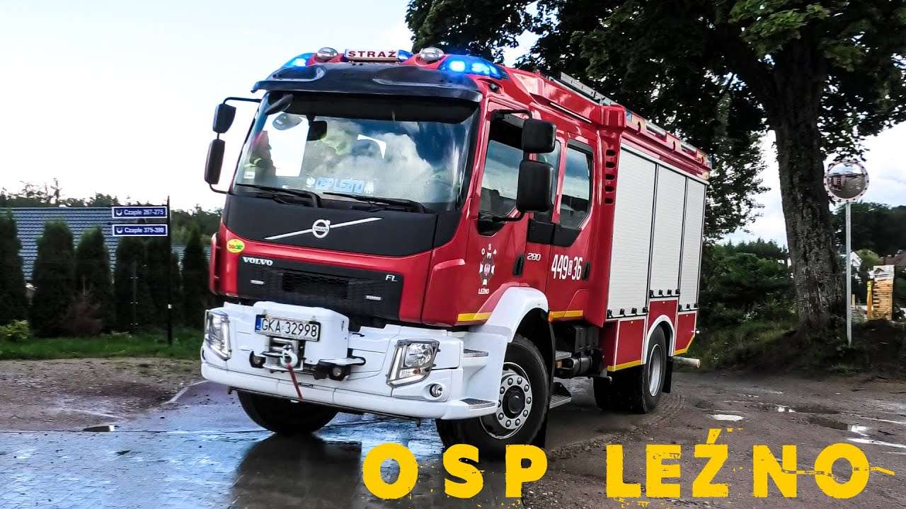 Добровільна пожежна команда Volvo Leźno пазл онлайн