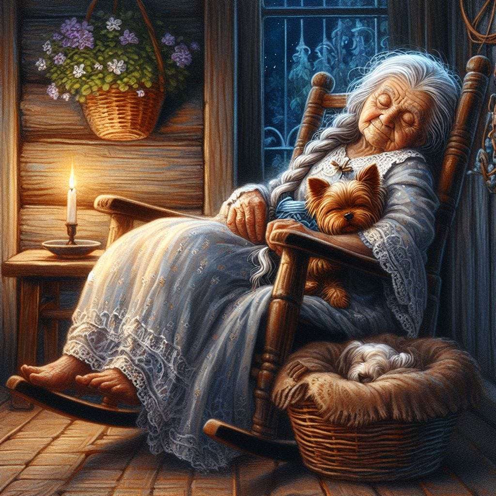 nagymama alszik kirakós online