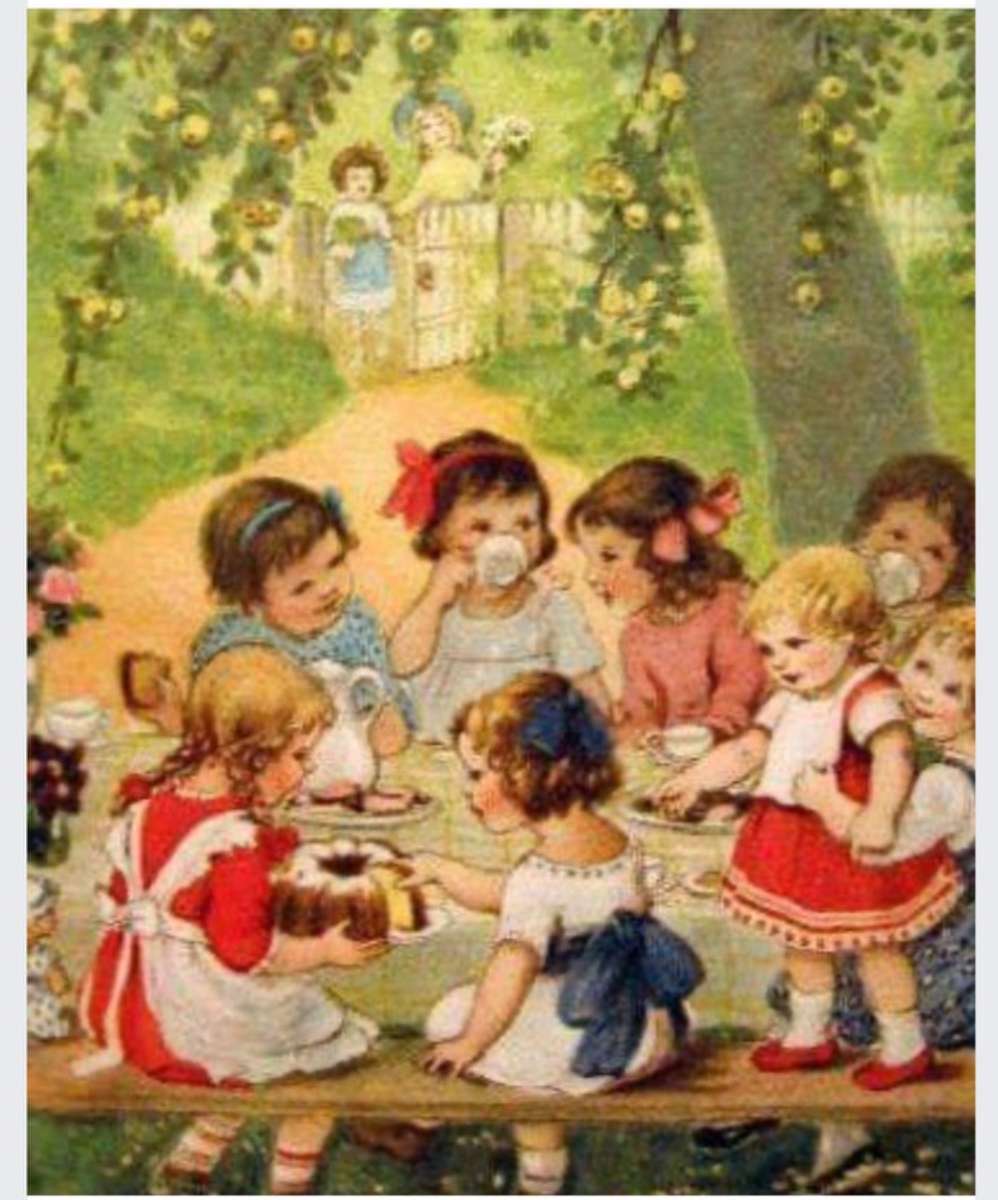 An old fashioned tea party jigsaw puzzle online