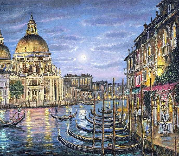 Basilica of Santa Maria and the Grand Canal jigsaw puzzle online