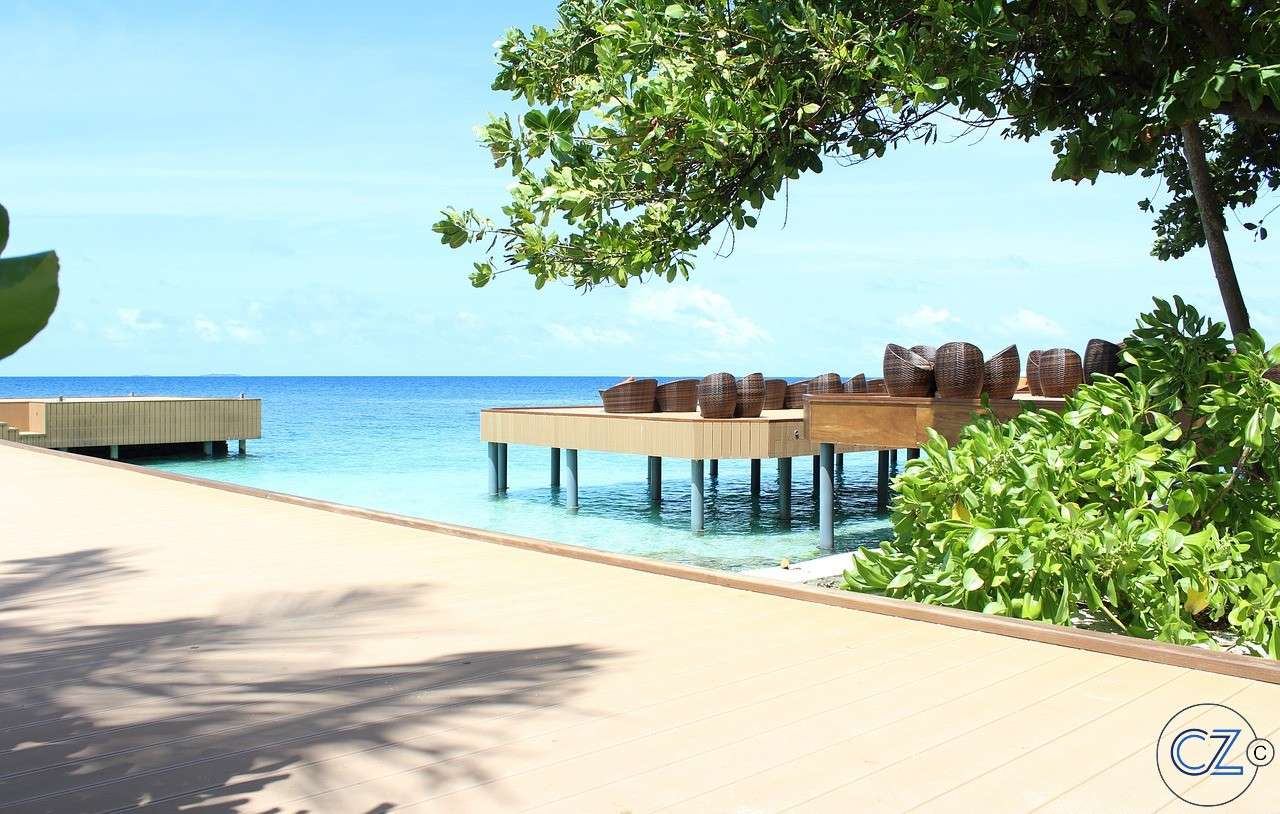 Maledivy, pláž skládačky online