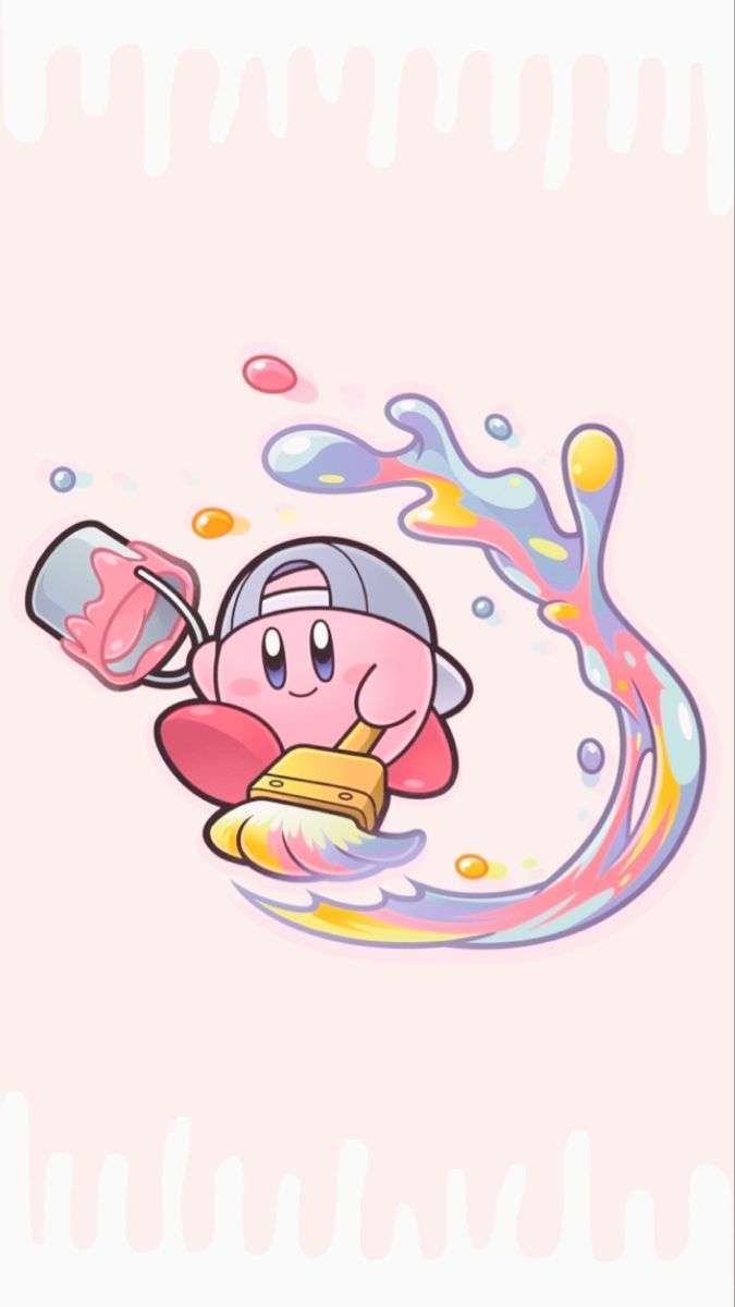 Kirby festmény kirakós online