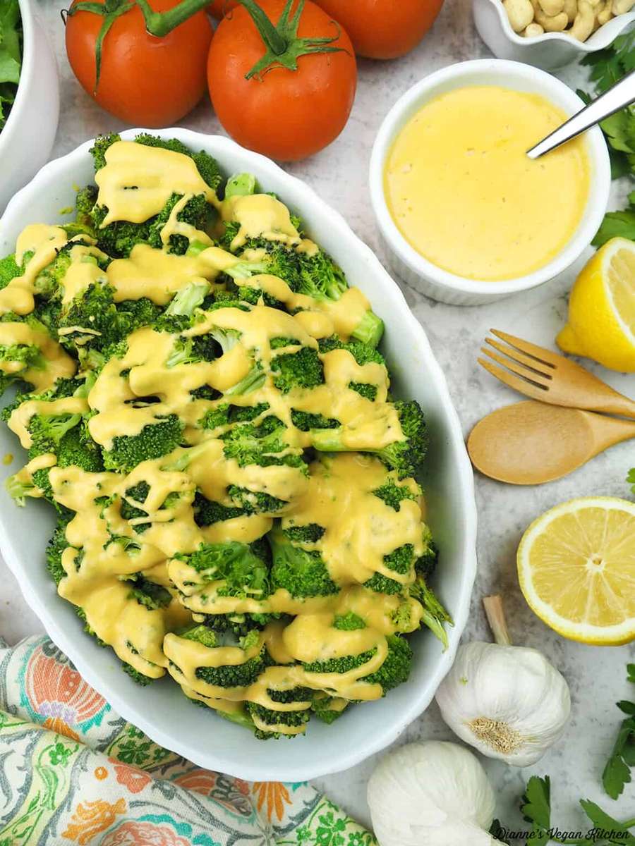 Broccoli vegan cu brânză puzzle online