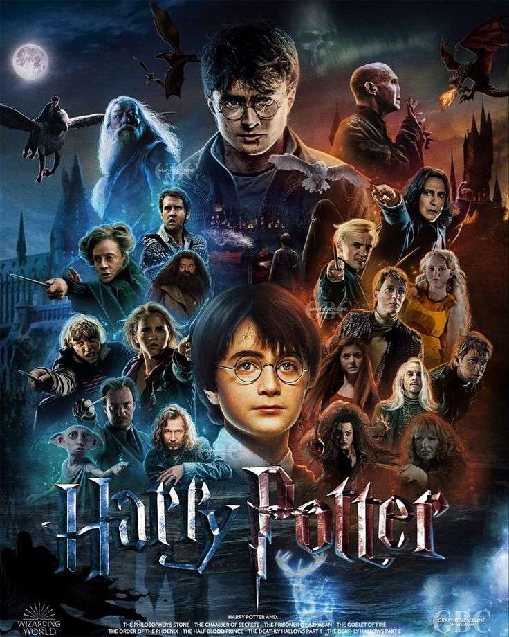 Гаррі Поттер плакат онлайн пазл