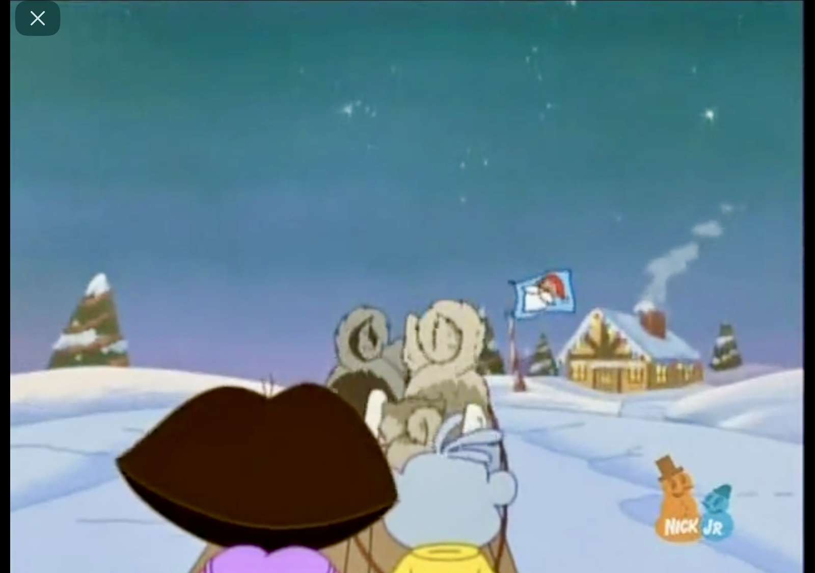 Dora, die Entdeckerin, schenkt dem Weihnachtsmann ein Geschenk Online-Puzzle