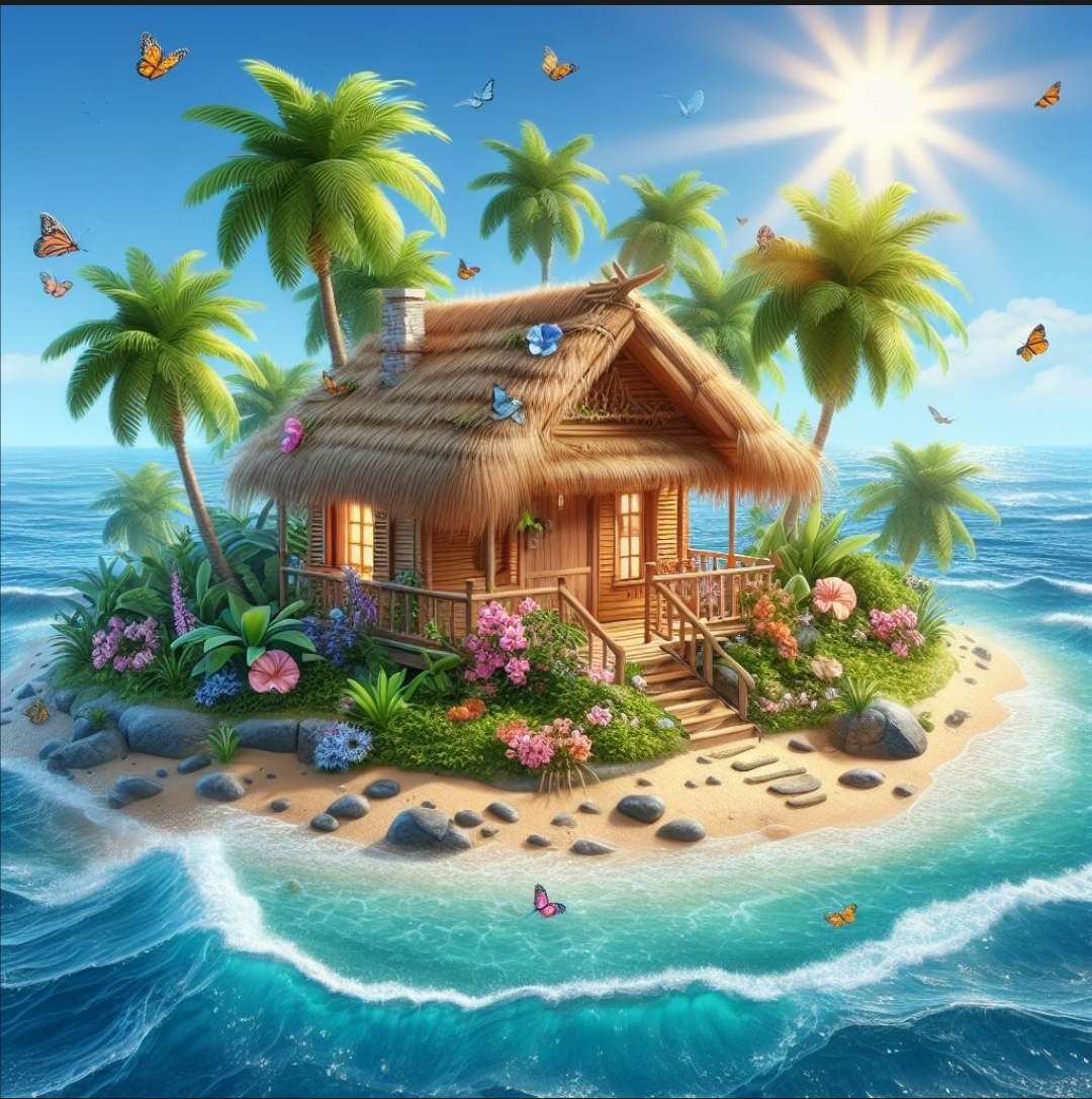 Cottage sull'isola di Al puzzle online