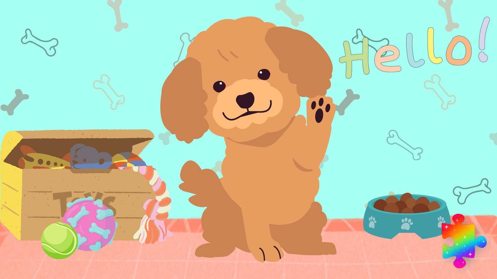 Silly Poodle puzzle online