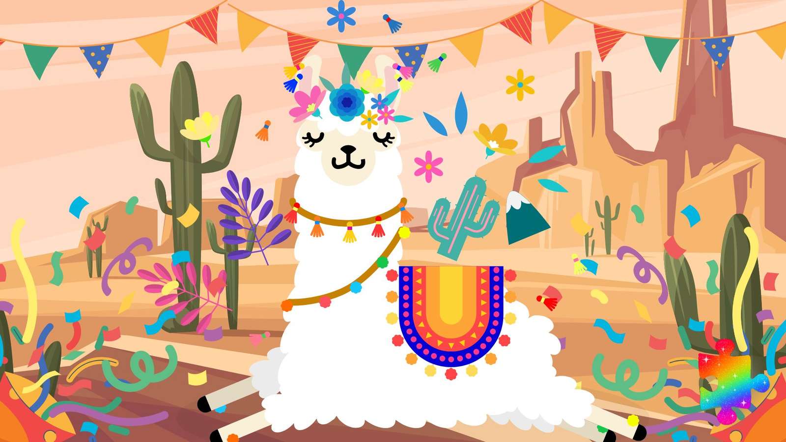 Party Llama online puzzle