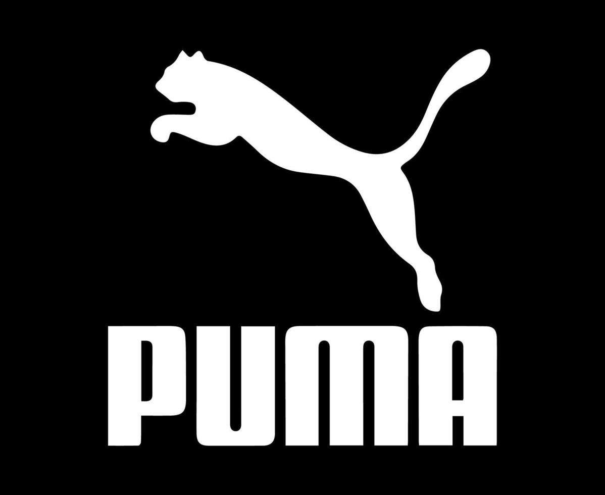 Logo Puma černé a bílé online puzzle