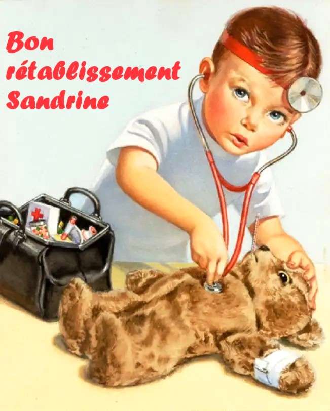 Bon rétablissement Sandrine - Gyógyulj meg mielőbb! kirakós online