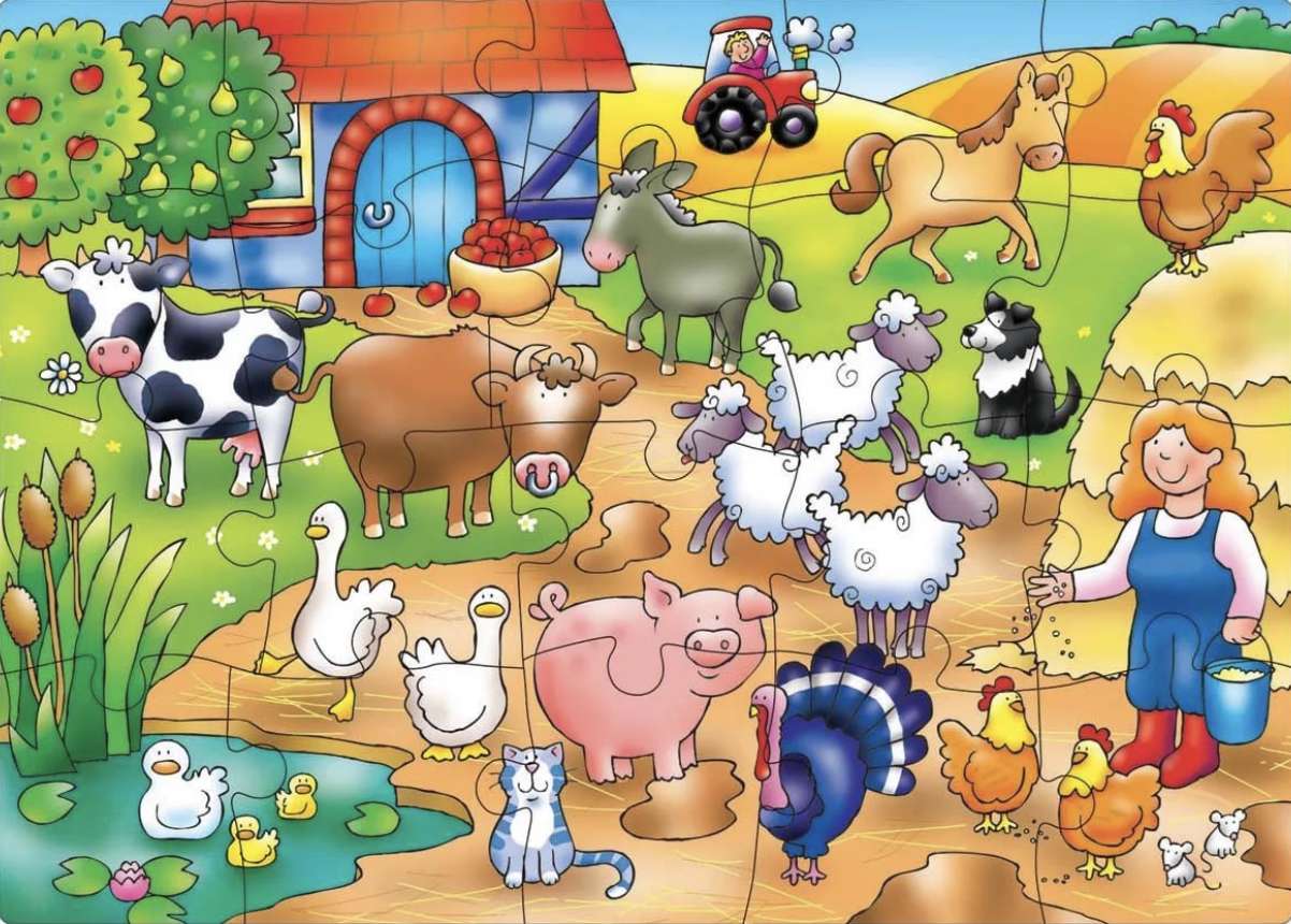 Fazenda de brinquedos de pomar puzzle online