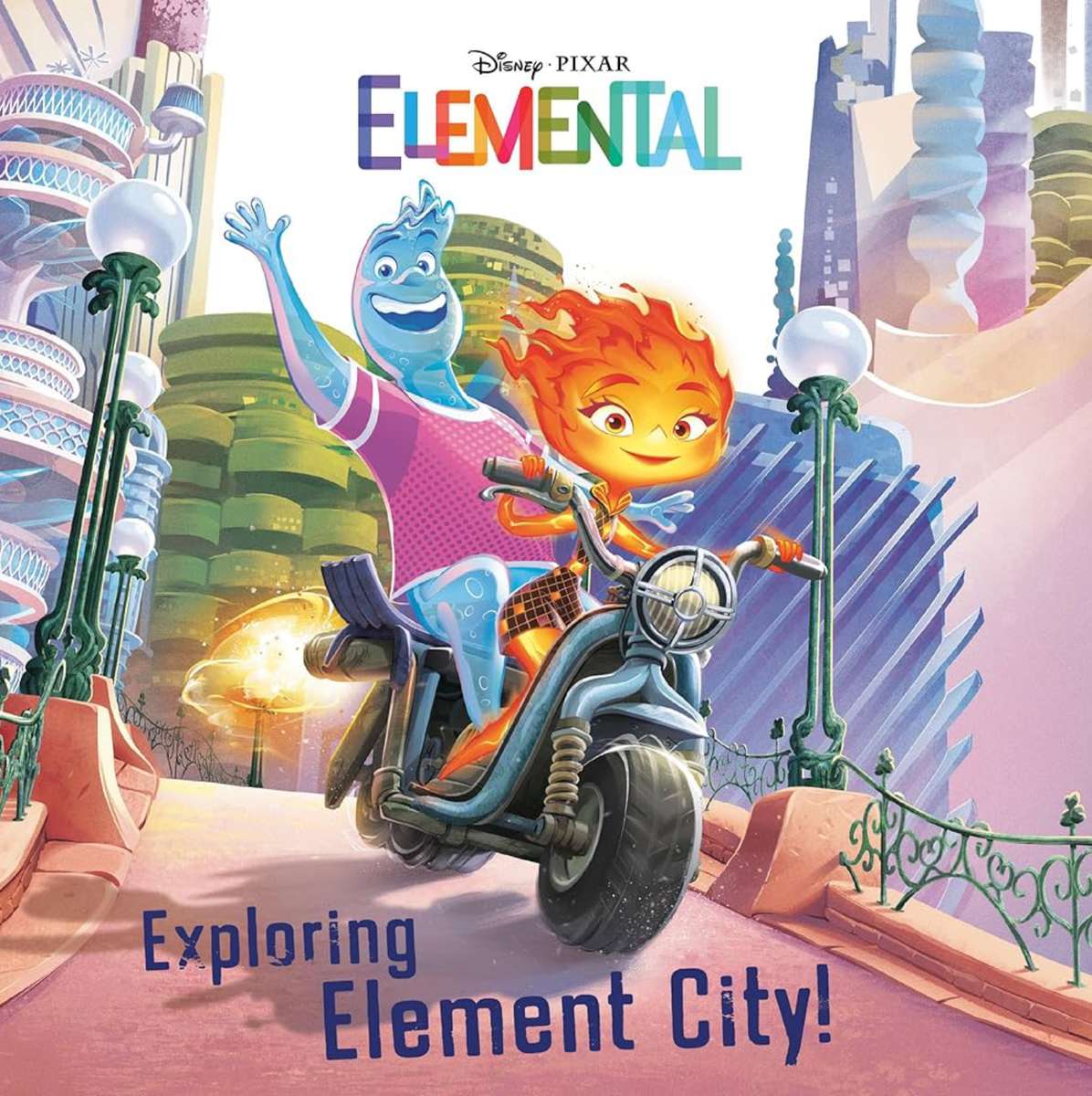 ¡Explorando la ciudad de Element! (Foto del libro de atrás) rompecabezas en línea