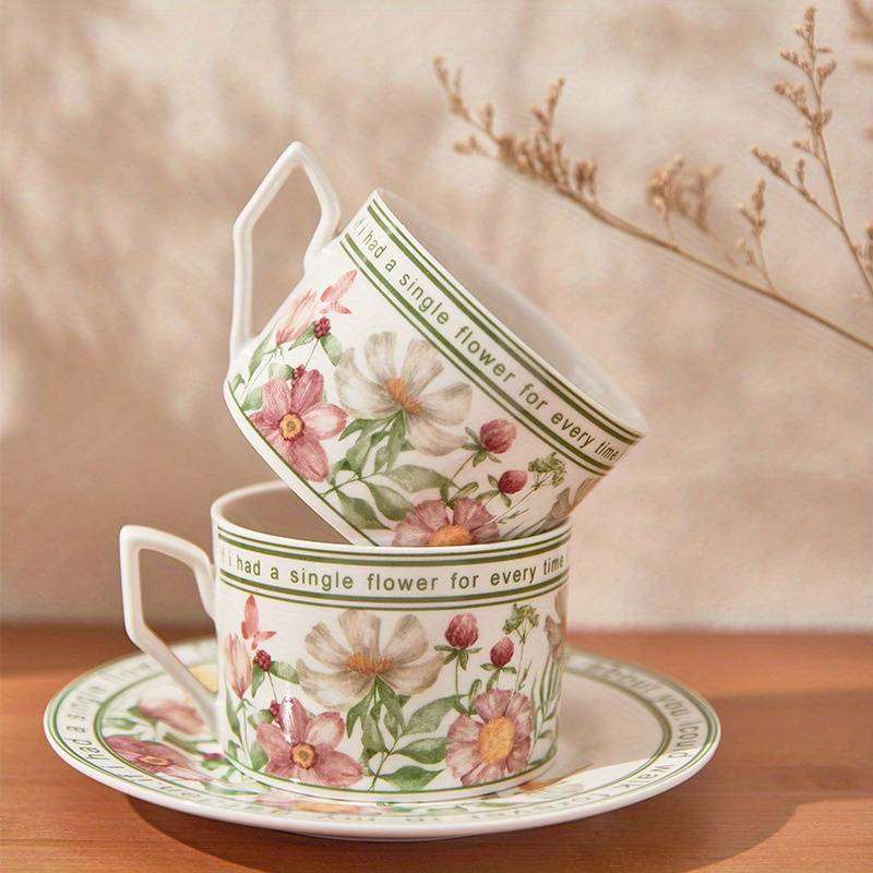 green floral cups jigsaw puzzle online
