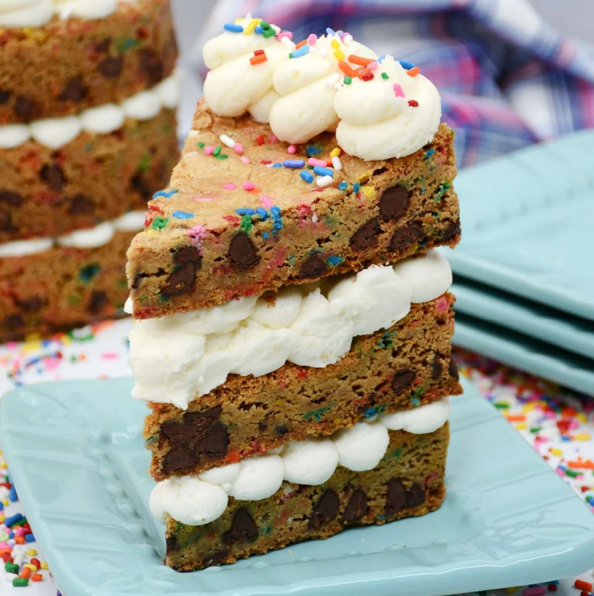 Gâteau étagé aux biscuits aux pépites de chocolat❤️❤️ puzzle en ligne