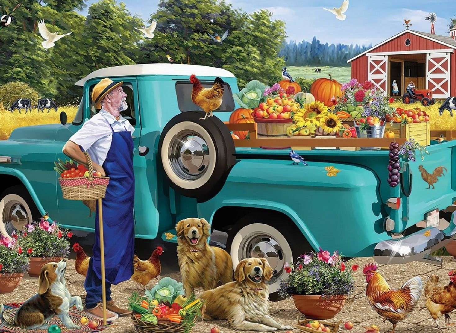 On the farm. jigsaw puzzle online