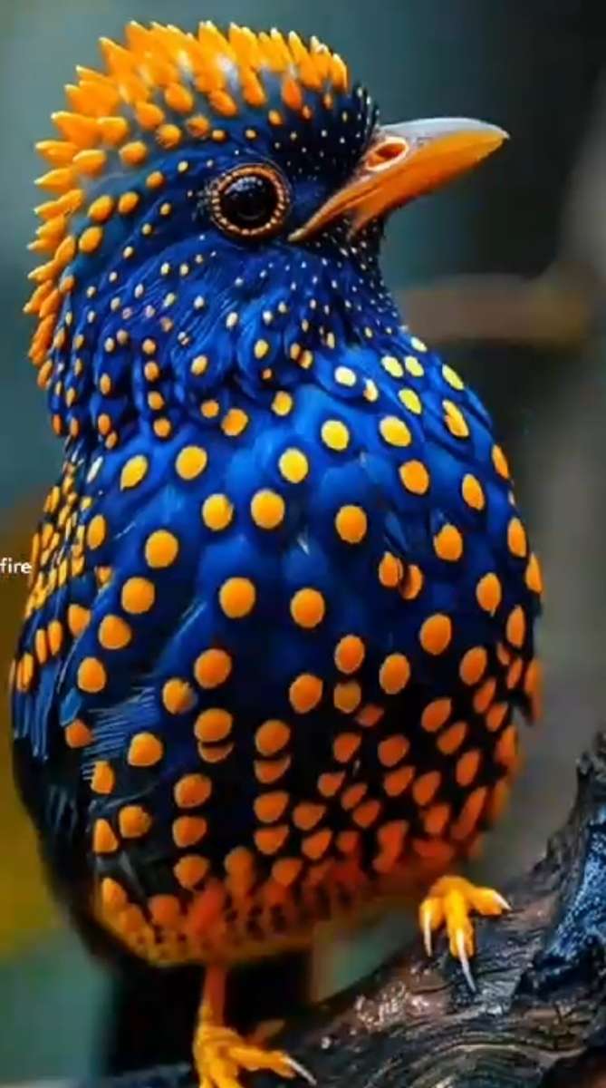 very colorful bird online puzzle