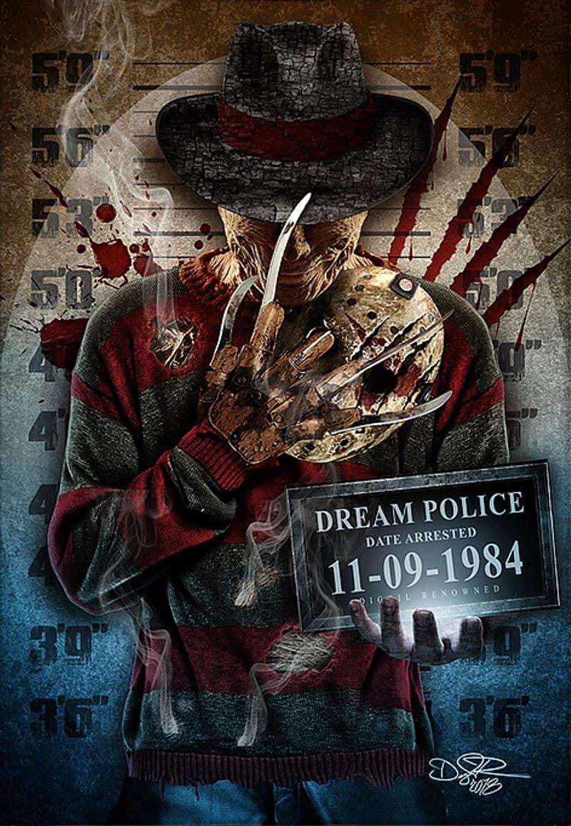 Freddy versus Jason-poster online puzzel