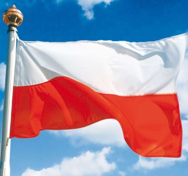 Польський прапор пазл онлайн