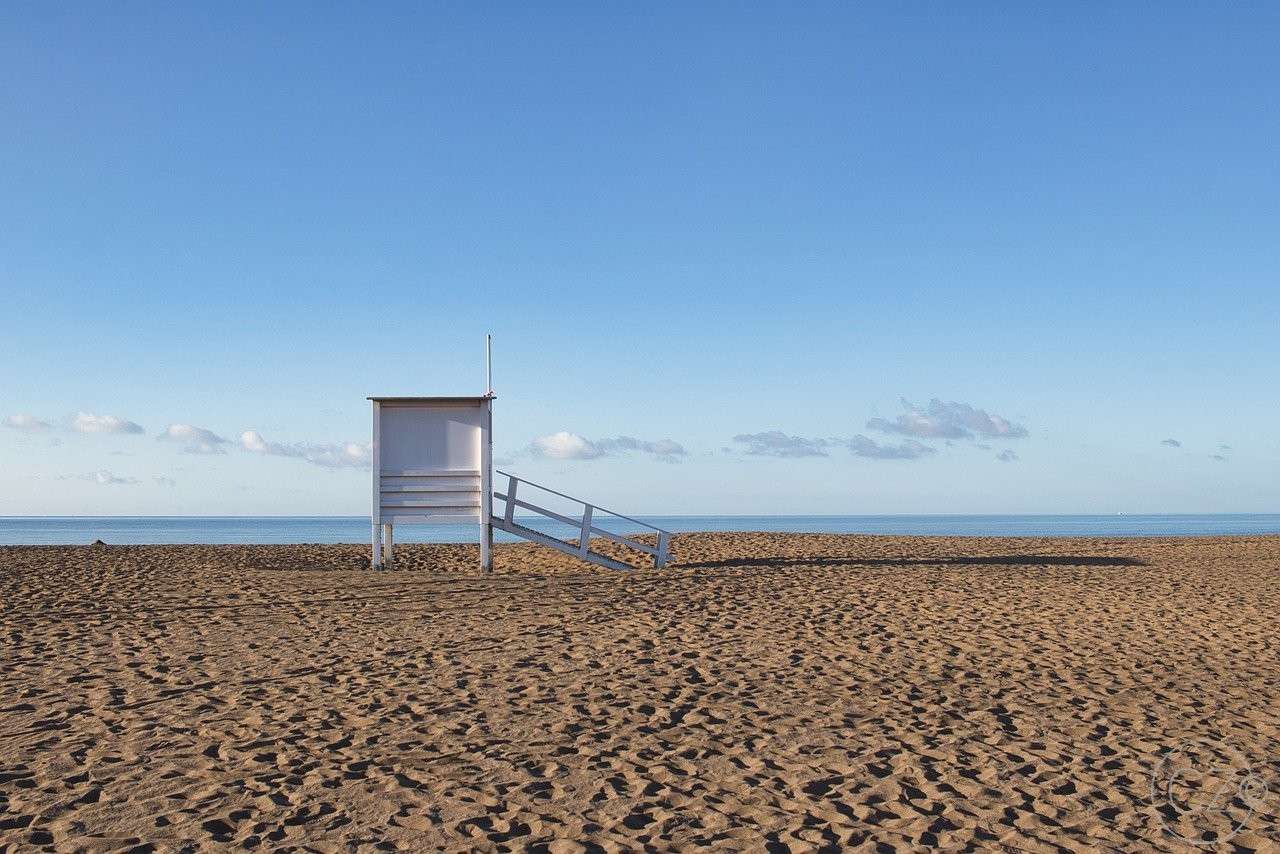 Пляж, Пісок, На відкритому повітрі пазл онлайн