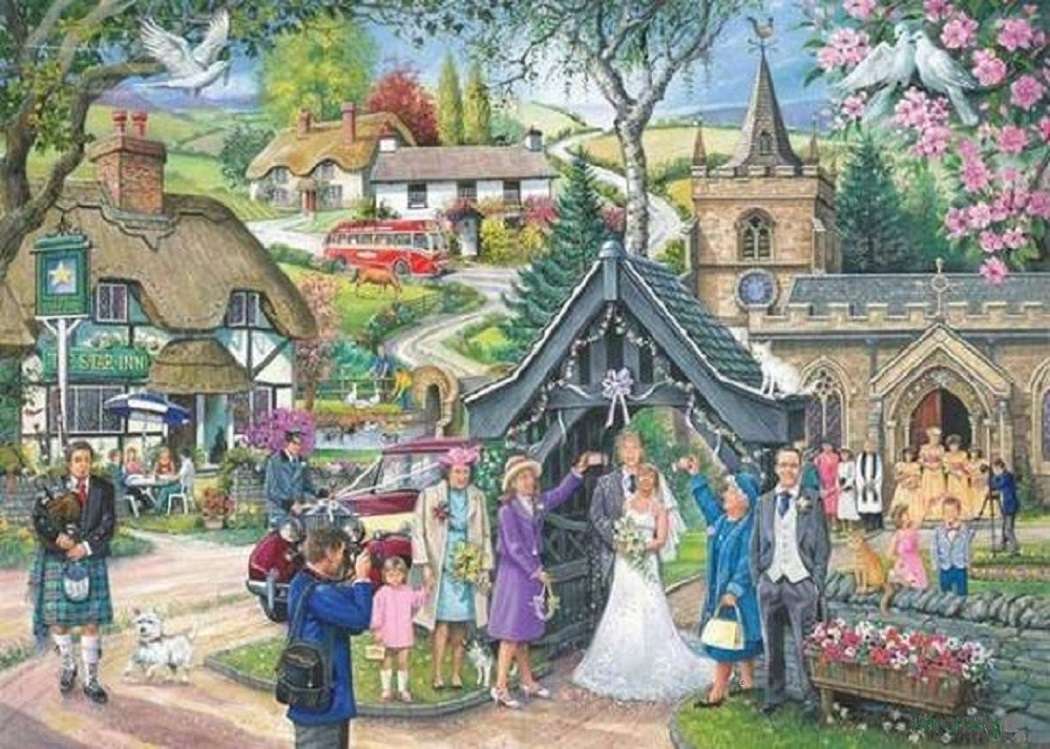 Hochzeit in Schottland Online-Puzzle