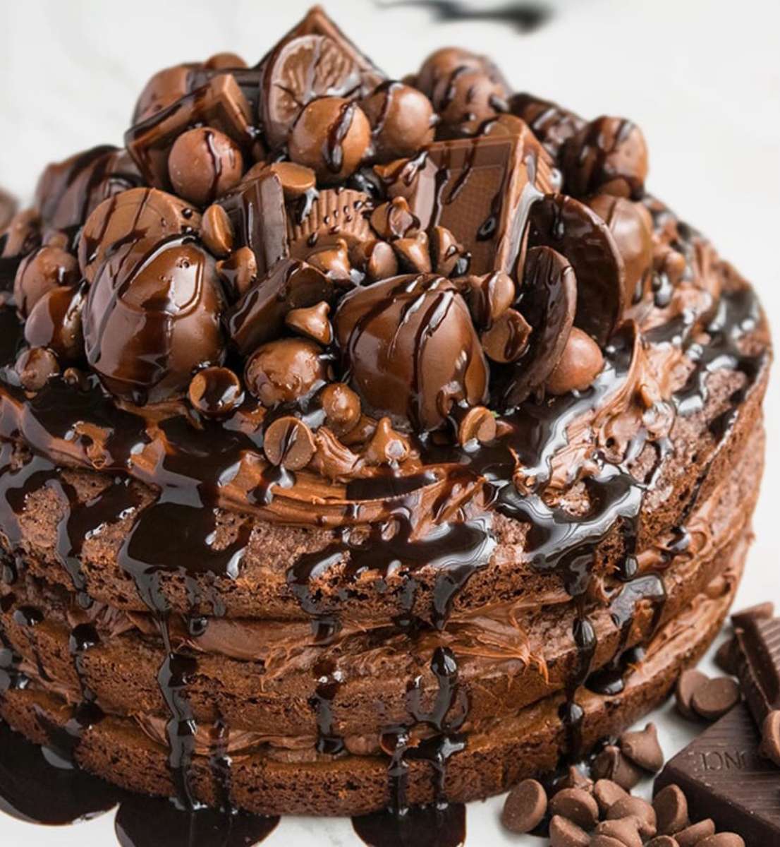 Шоколадный торт «Брауни»❤️❤️❤️❤️❤️ пазл онлайн