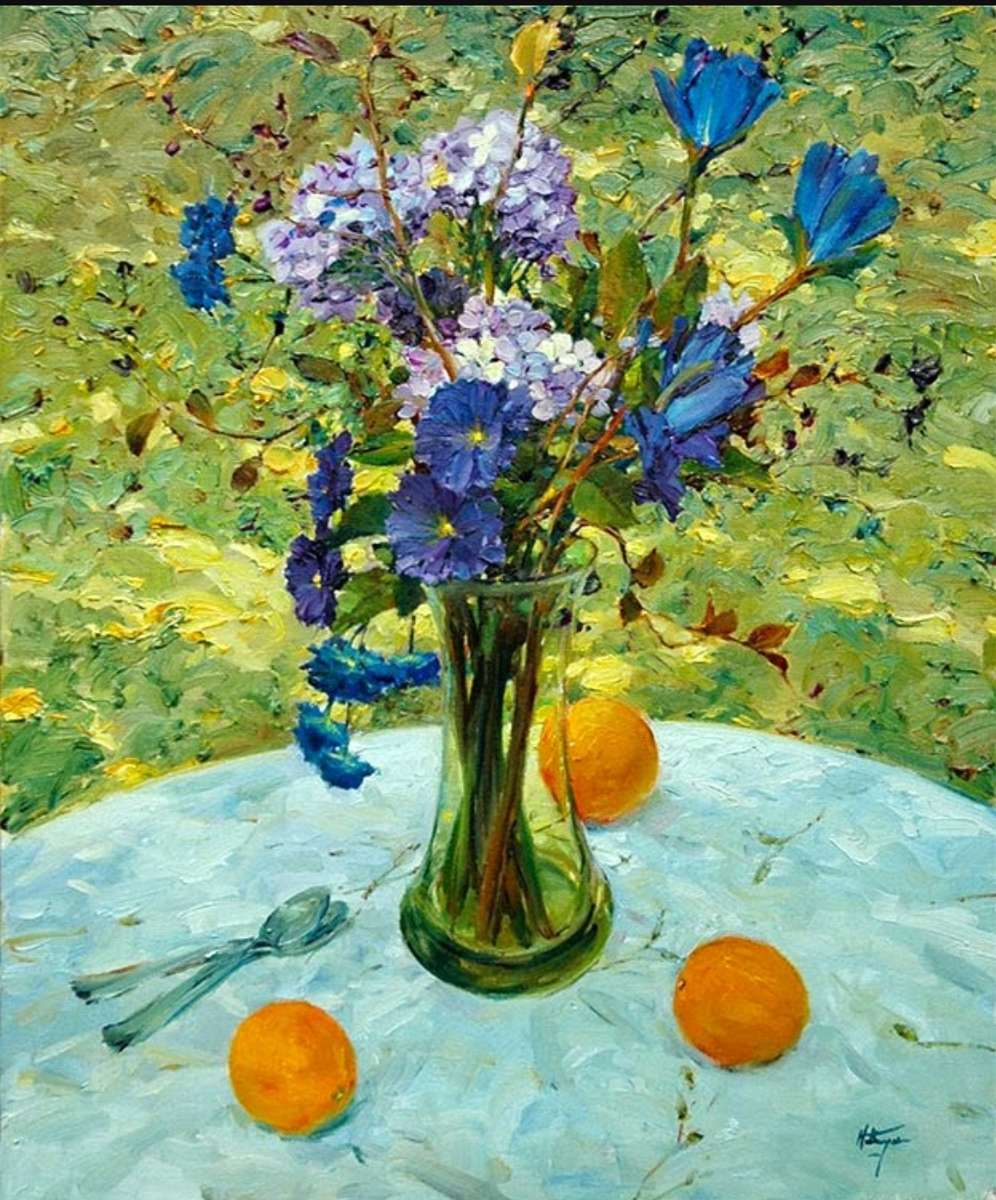 Still Life with Flowers Online-Puzzle