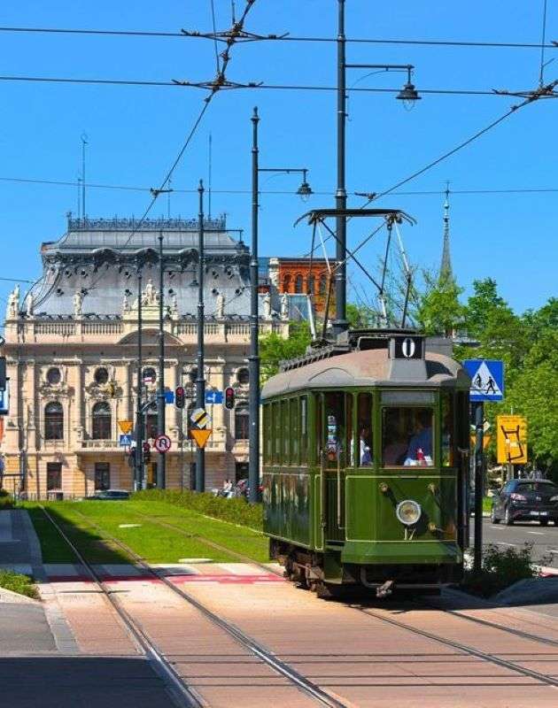 Historická tramvaj skládačky online