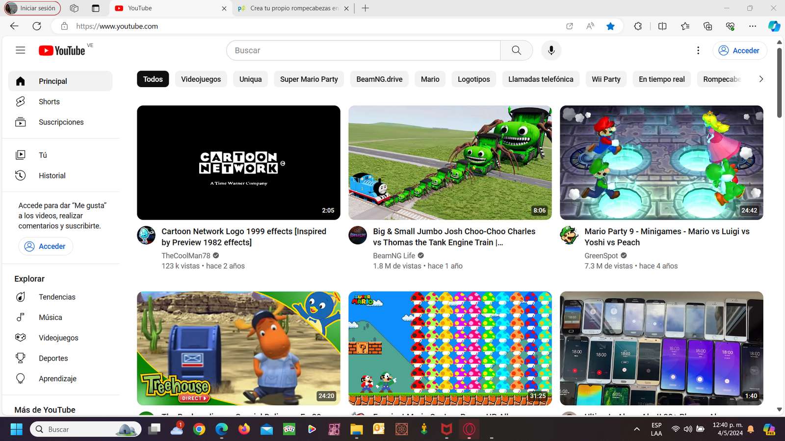 YouTube di Victor puzzle online