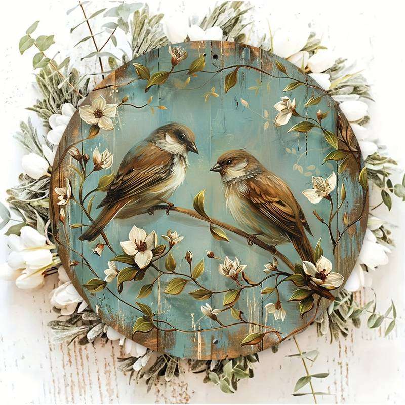vintage picture with birds online puzzle