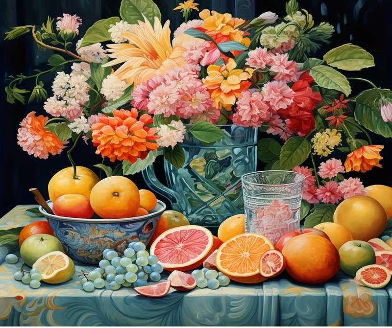 nature morte aux oranges puzzle en ligne