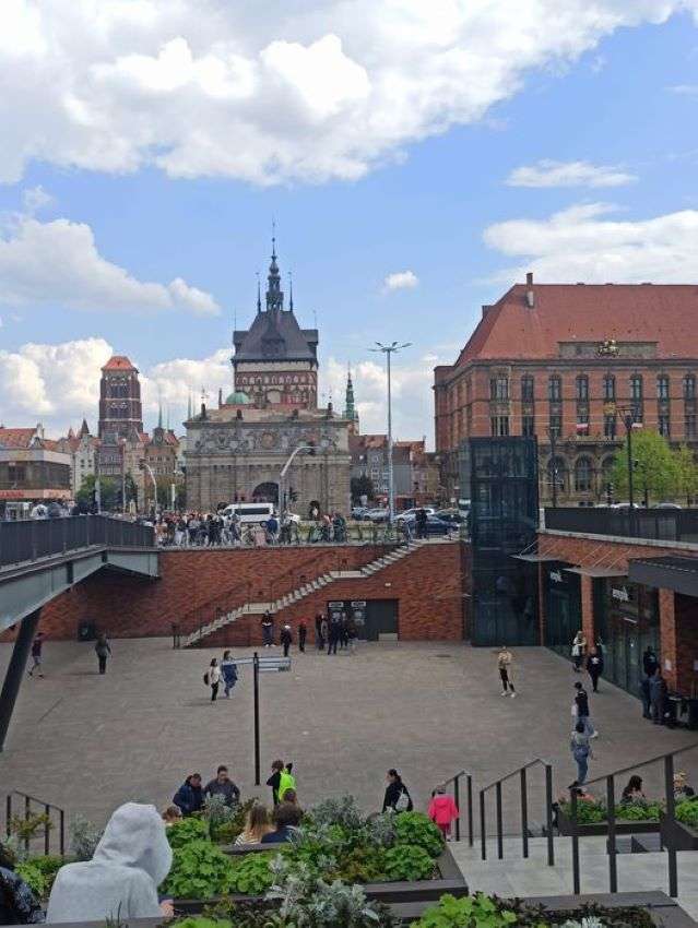 Carte postale de Gdańsk puzzle en ligne