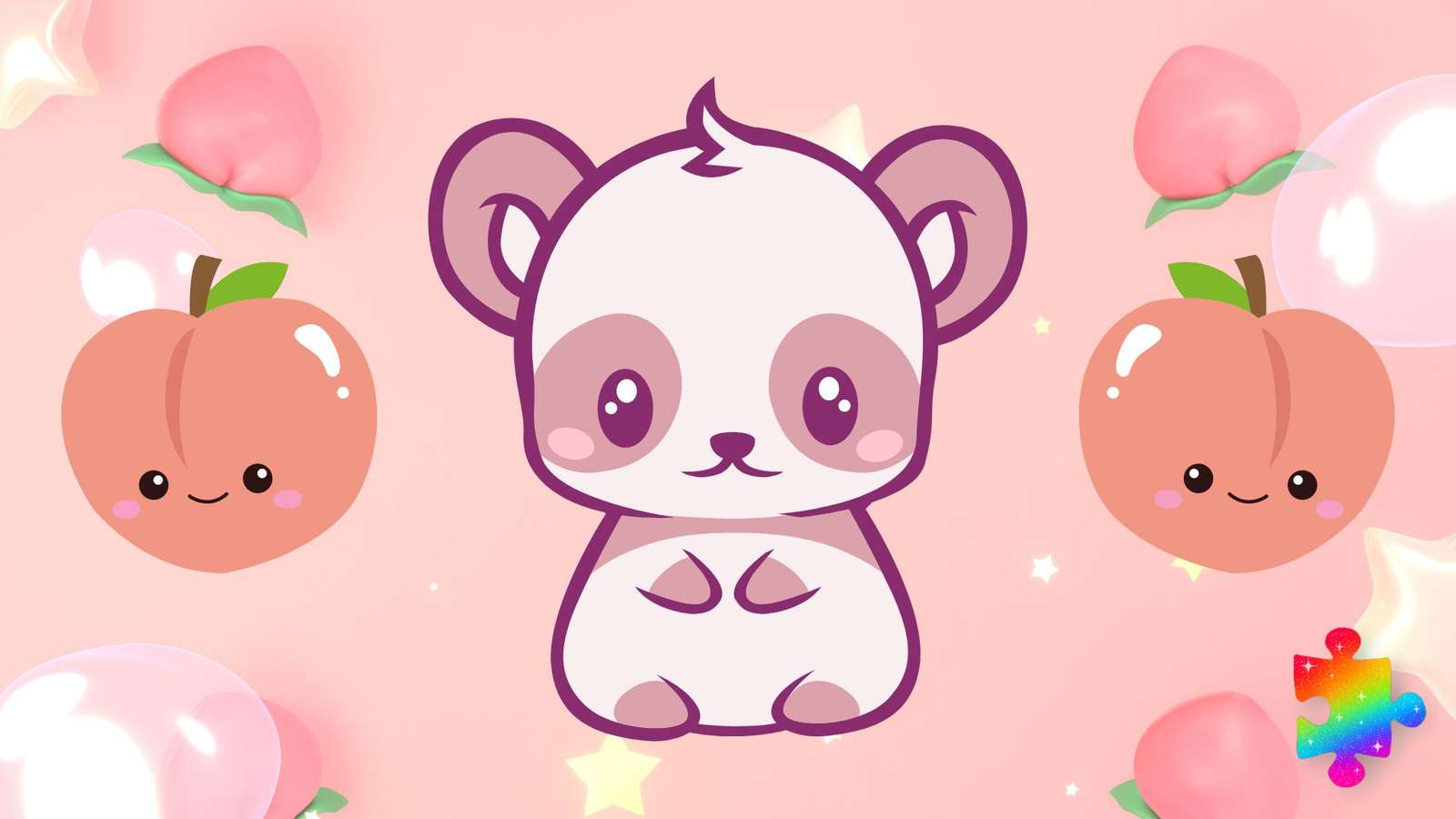 Hamster and Peaches puzzle online