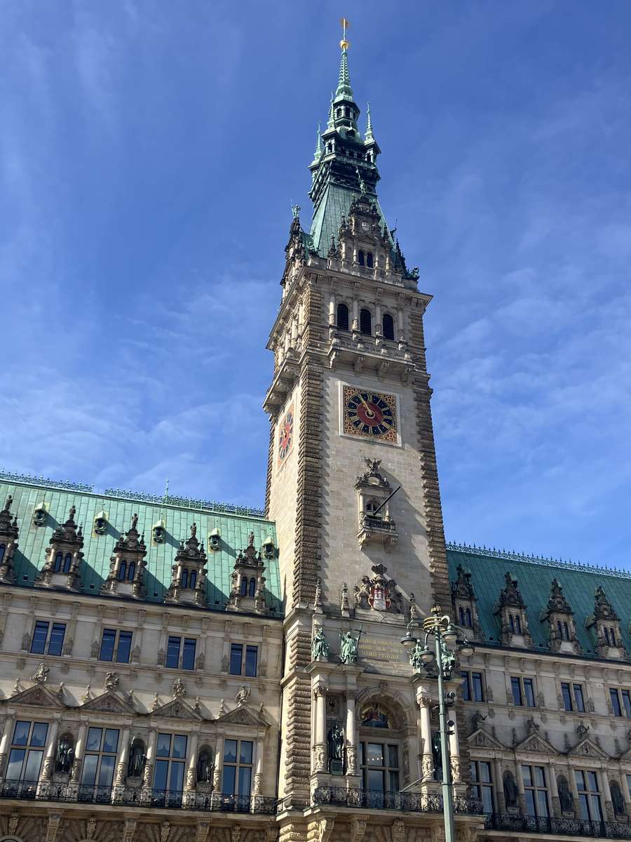Rathaus Hamburg Germany Puzzlespiel online