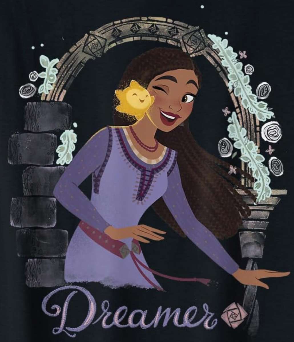 Asha és Star Magical Dreamer akvarell matrica kirakós online