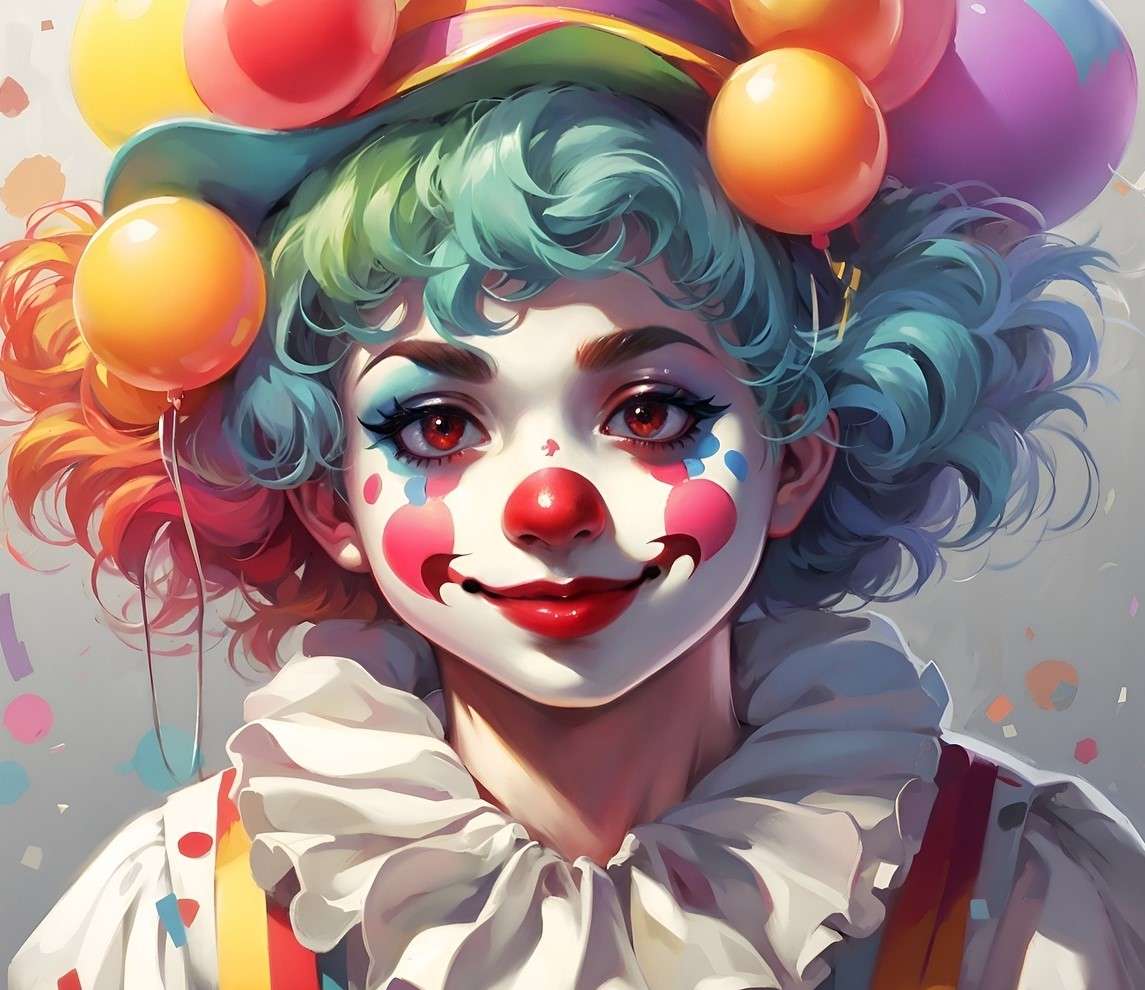 Baby clown pussel på nätet
