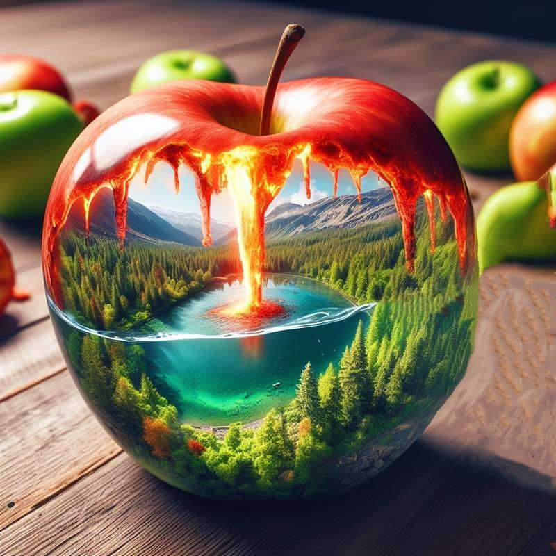Was ist in einem Apfel? Puzzlespiel online
