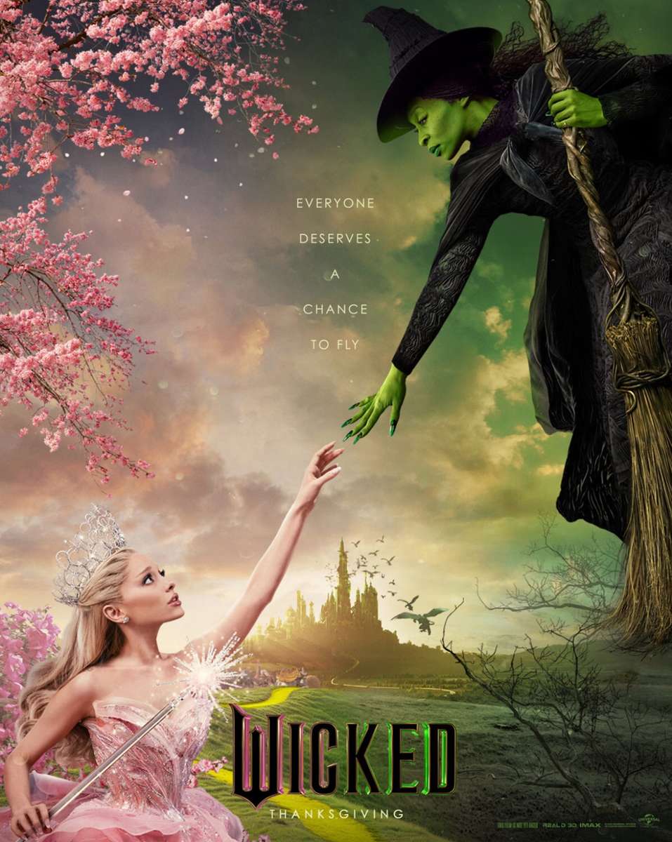 Wicked (постер нового фильма) ❤️❤️❤️❤️❤️ пазл онлайн