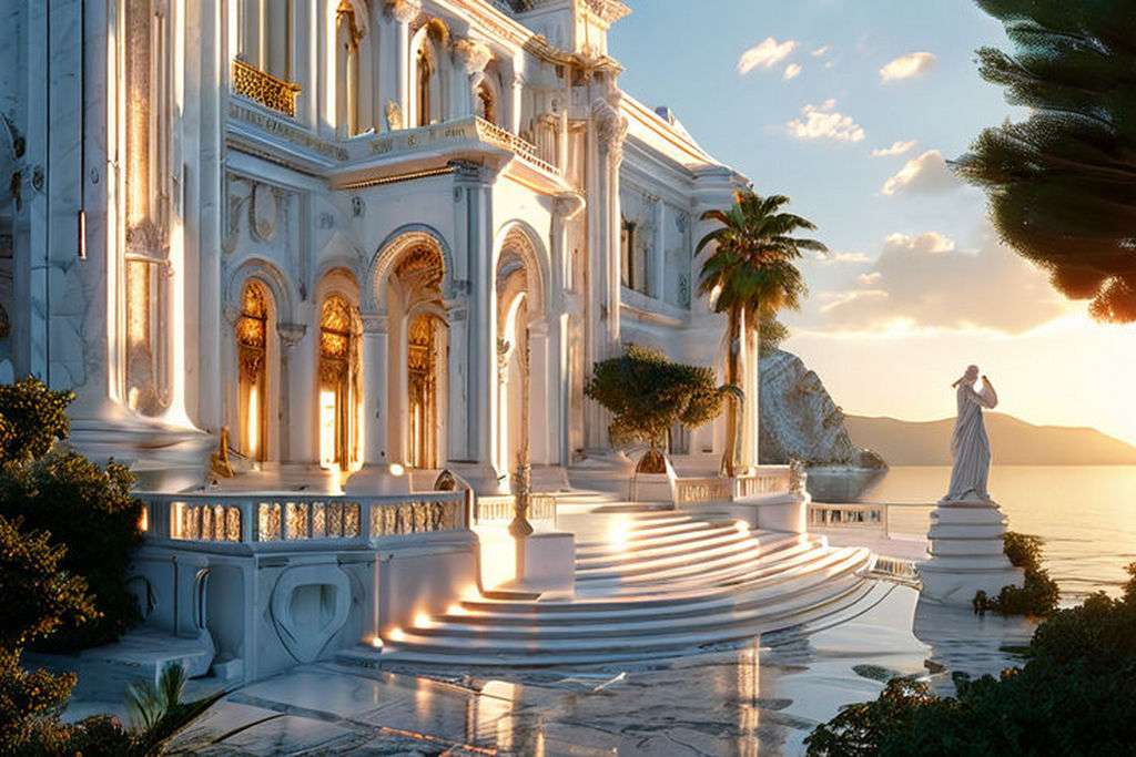 Ein von Griechenland inspirierter Palast Online-Puzzle
