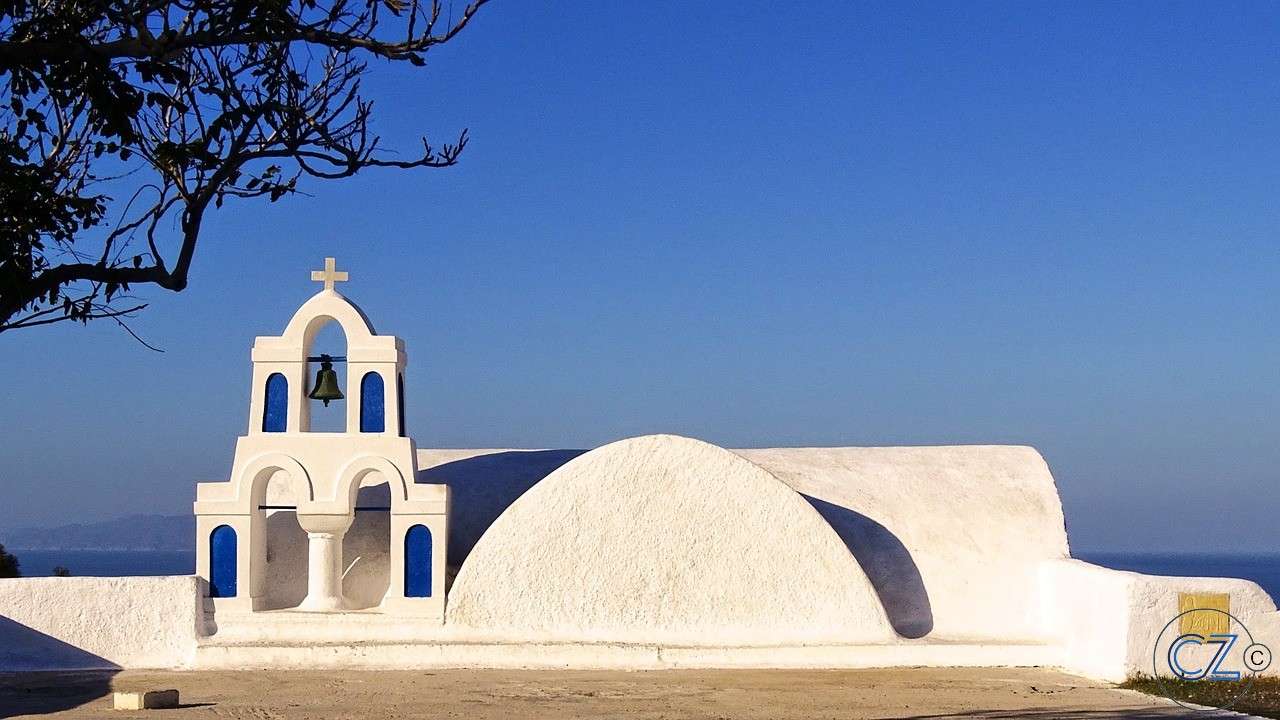 Grekland, Santorin pussel på nätet