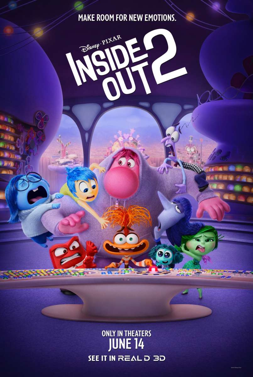 Disney / Pixar Inside Out 2 (3-ти нов плакат) онлайн пъзел