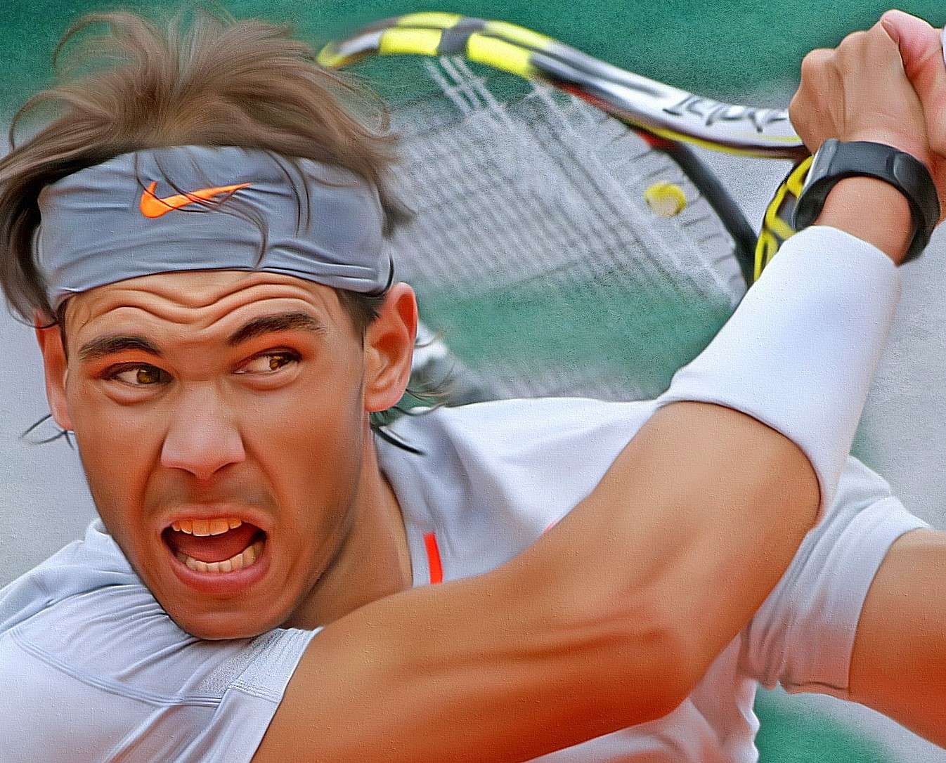 Rafael Nadal. Spanischer Tennisspieler Online-Puzzle
