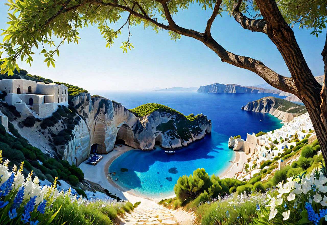 Ελληνικό νησί παζλ online